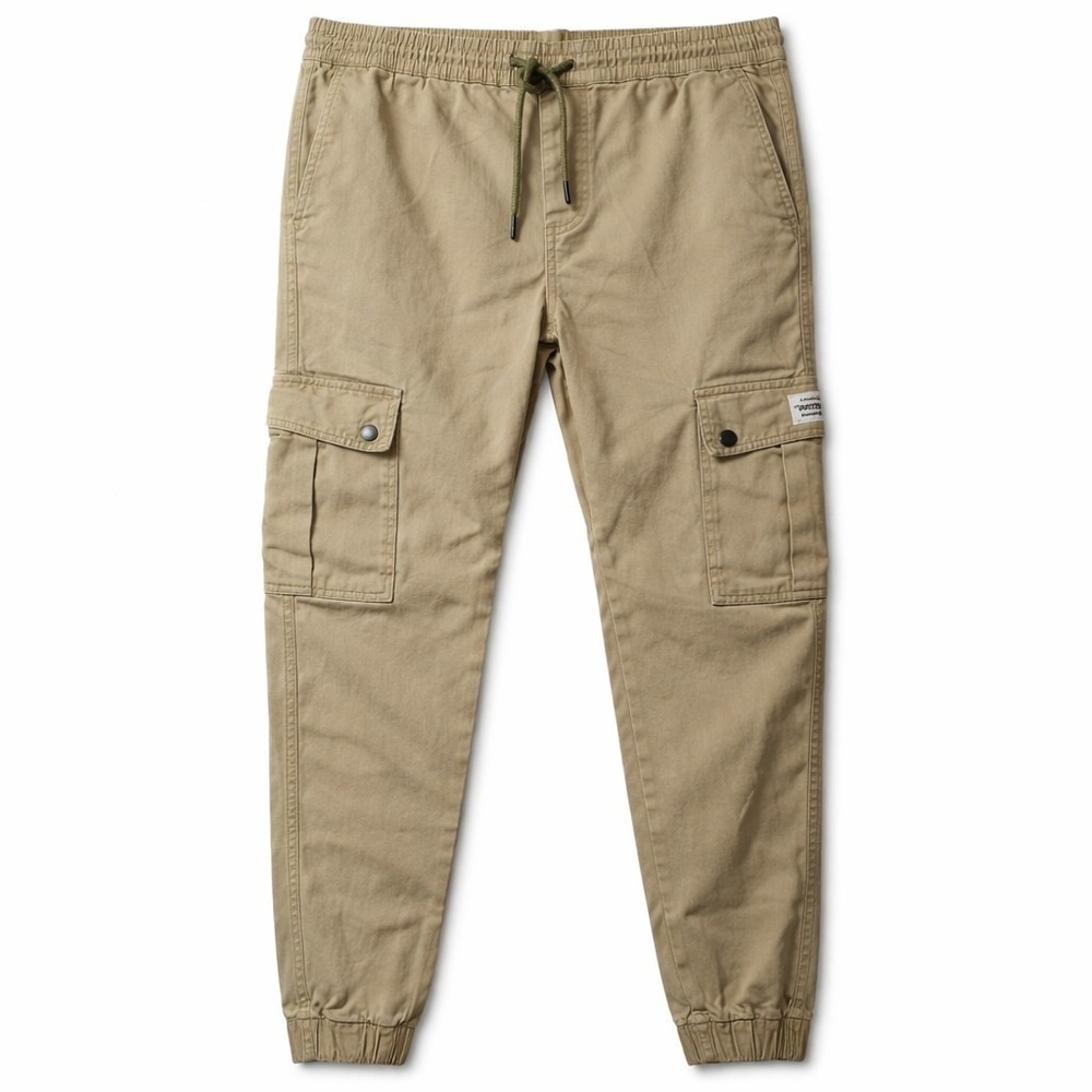 WESC Slim Utility Cargo Jogger Pant Sz Adult Men/L Women/XL Pull-On Drawstring